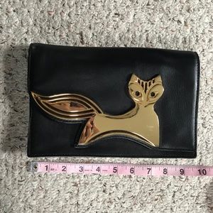 Jonathan Adler Vera Fox Clutch Genuine Leather